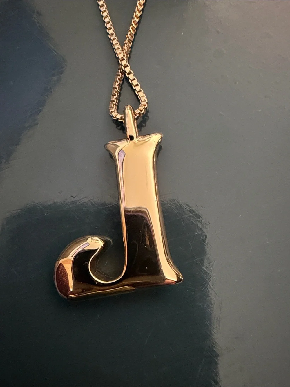 BaubleBar Letter L Pendant Necklace - Women Jewelry - Picture 4 of 4